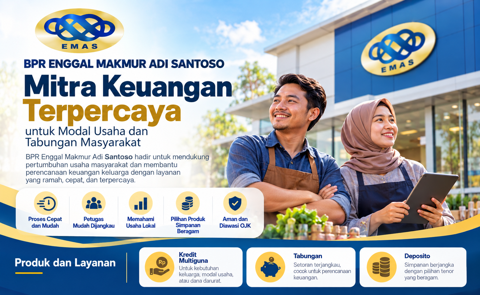 BPR Enggal Makmur Adi Santoso: Mitra Keuangan Terpercaya untuk Modal Usaha dan Tabungan Masyarakat