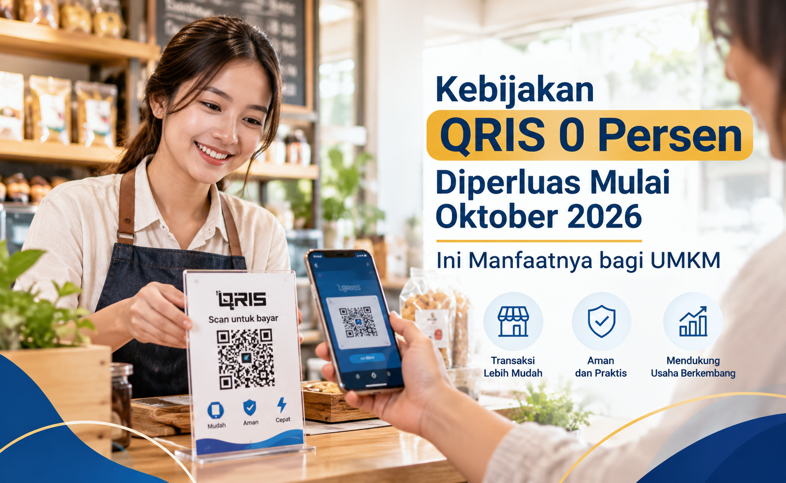 Kebijakan QRIS 0 Persen Diperluas Mulai Oktober 2026, Ini Manfaatnya bagi UMKM